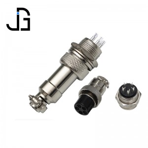 GX12 spray paint Thread Male Female Micro Jack Connector 4 pin 12mm connector