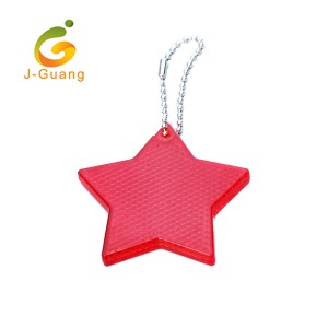 China Supplier Customized Shape Soft PVC Hanging Reflective Keychain for Backpack, Gift Promotion Reflectors Pendants