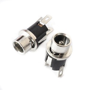 DC Power Jack Socket Female Electrical Connector 2.1*5.5mm DC Vertical Power Sockets