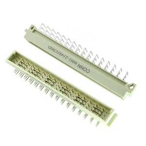 2.54mm or 5.08mm 3 Rows 32pin 64pin 96pin Right Angle PCB Male DIN 41612 Connector