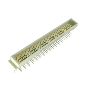 2.54mm or 5.08mm 3 Rows 32pin 64pin 96pin Right Angle PCB Male DIN 41612 Connector